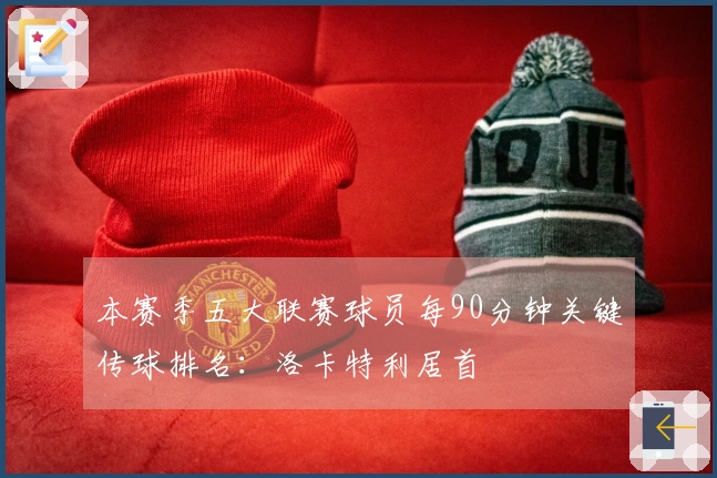 本赛季五大联赛球员每90分钟关键传球排名：洛卡特利居首